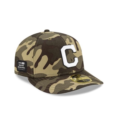 Sapca New Era Cleveland Indians MLB Armed Forces Weekend Low Profile 59FIFTY Fitted - Verzi